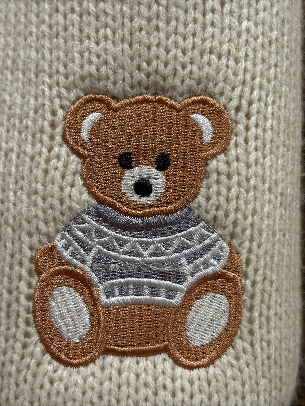 Moon Cake Teddy Slippers - Cream - Picture 2 of 3